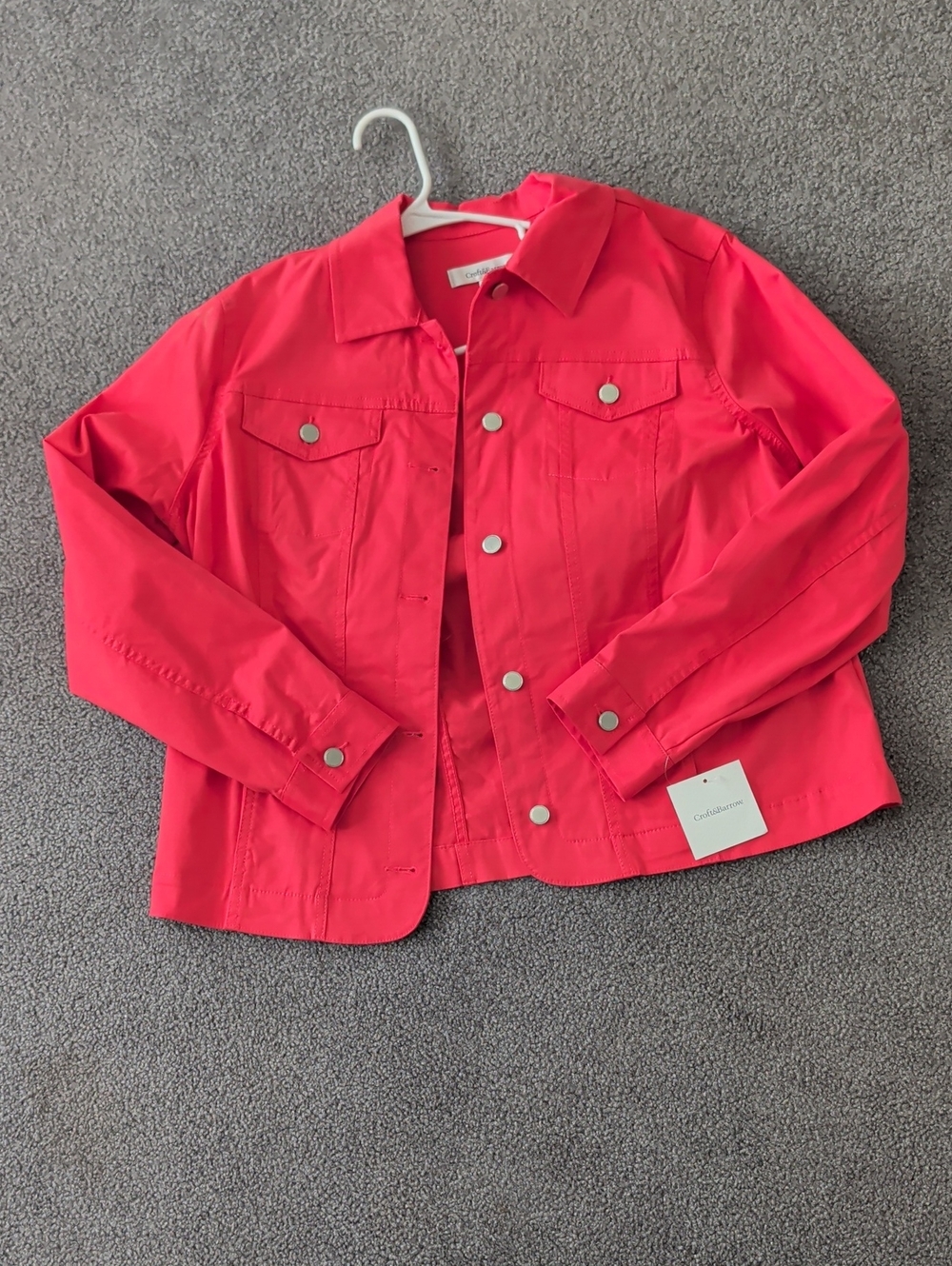 croft & barrow Coral Snap-Front Jacket